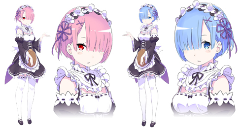 rem-ram-artwork-rezero-kara-hajimeru-isekai-seikatsu