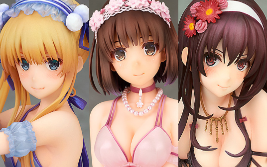 Preview Figurine Megumi, Eriri, Utaha Lingerie ver.~「Saenai Heroine no Sodatekata ♭」 – ALTER x ANIPLEX+