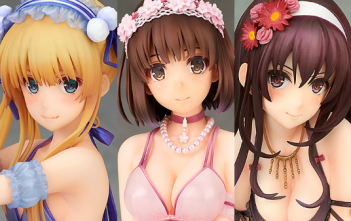 Preview Figurine Megumi, Eriri, Utaha Lingerie ver.~「Saenai Heroine no Sodatekata ♭」 – ALTER x ANIPLEX+